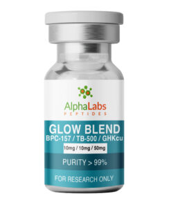 Alpha Labs Peptides GLOW Blend: BPC-157 (10mg) / TB-500 (10mg) / GHKcu (50mg)