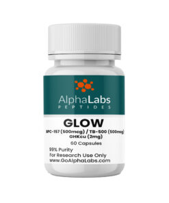 Alpha Labs Peptides GLOW Blend Capsules – BPC-157 (500mcg) / TB-500 (500mcg) / GHKcu (2mg)